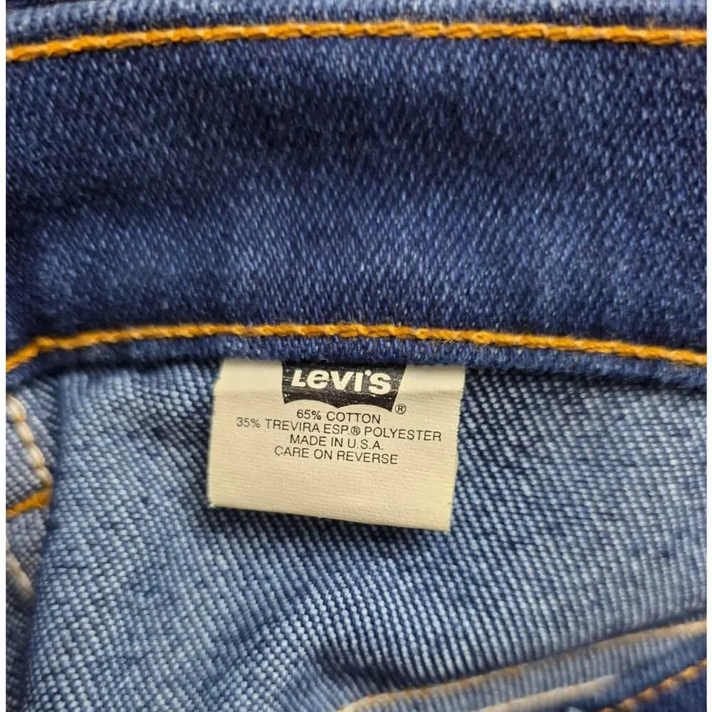 Levi's 517 Bootcut Jeans Men's 34x28 Dark Wash USA Vintage Orange Tab